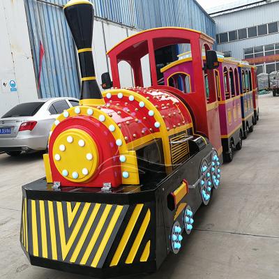 China Theme Park Amusement Fair Kids Tourist Games Trackless Road Train For Sale for sale