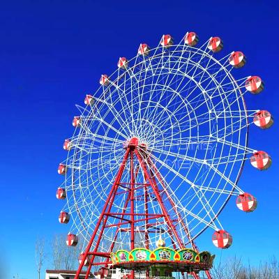 China Outdoor FRP Fairground Entertainment Equipment Amusement Park 50m Height Ferris Wheel for sale