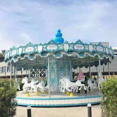 China Merry Park Commercial Vanish 24seats Playground Amusement Park Round Carousel Rides For Sale for sale