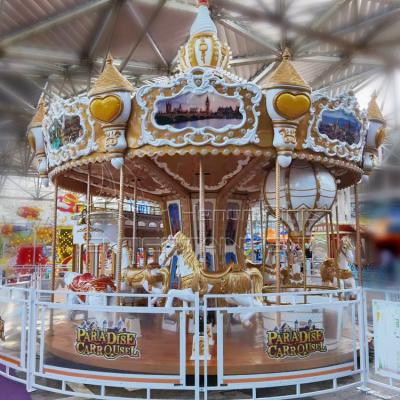 China Park Amusement Rides Outdoor European Carousel 16 Seats Carousel Horse Rides For Sale for sale