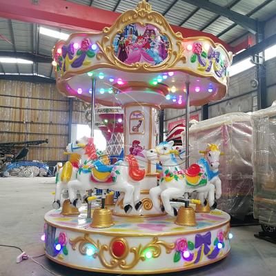 China Cheap Fiberglass Carnival Game Kids Little Kids Park Merry Go Round For Sale for sale