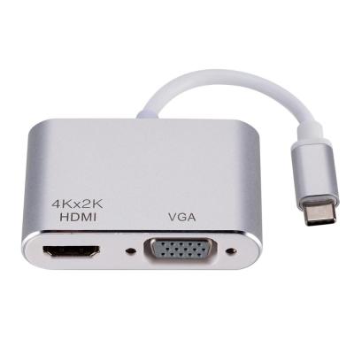 China COMPUTER for macbook laptop TYPE-C USB C USB3.1 to HD MI VGA video dongle converter for sale