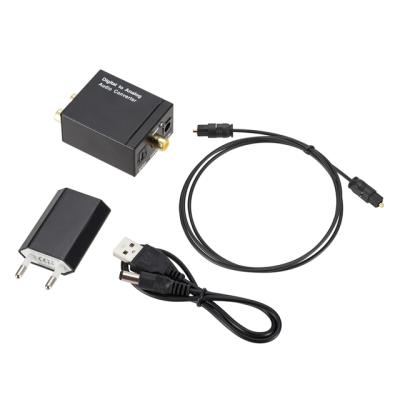 China 3.5MM Optical Coaxial Digital Toslink To RCA L/R Converter Analog Audio SPDIF 39508 Adapter for sale