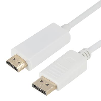 China Computer DP Male to Male HDMI Converter Cable Displayport to HDMI Adapter Cable for sale