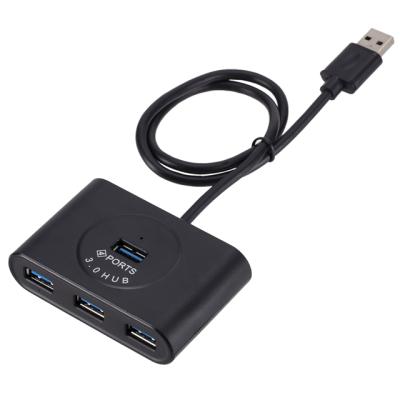 China Portable USB 3 Hub 4 Usb 3.0 Left Line Adapter Hub Super Speed ​​Converter With 3ft Extension Cable Usb Hub 257841 for sale