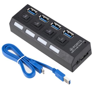 China Hot Selling Slim AC Power Adapter Server 4 Port 3.0 USB Hub with External Power Supply 438121 for sale