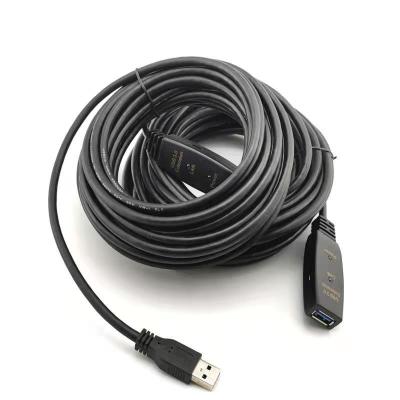 China MP3/MP4 Player 5M 10m 15M 20M 25M 30M Male to USB 3.0 Female Repeater Supplement Active Extension Cable with Signal Amplifier Chipset High Speed for sale