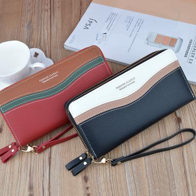 China Wholesale Luxury Anti-theft High Quality Custom Cheap Free Sample Classic Woman Wallet With Zipper Purses for sale