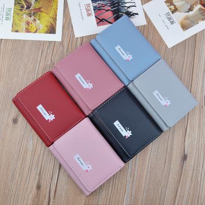 China 2021 Women's Wallet Shorts Fashion Women's Anti-theft Tassel Small Single Fold Wallet Three Quare Mini Coin Purse for sale