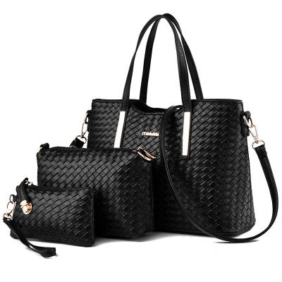 China Hot Sale High Quality Fashion Ladies Combination Bags Handbags For Women 3 Pieces Set Bags for sale