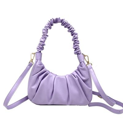 China 2022 New Fashion Mini Lovely Cloud Ladies Shoulder Handbags Women Handbags Small Fold Design Bag for sale