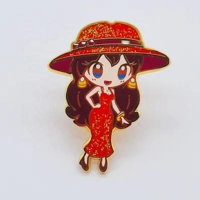 China Custom Logo 3D Art Animal Folk Badge Pin Zinc Alloy Cheap Price China Gift Enamel Badge for sale