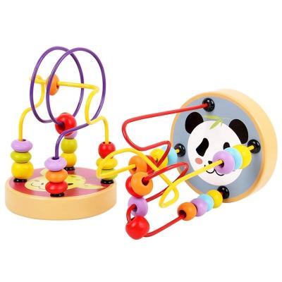 China Children is Smart Colorful Toy Maze Coaster Bead Toy Educational Wooden Hj 1685 for sale