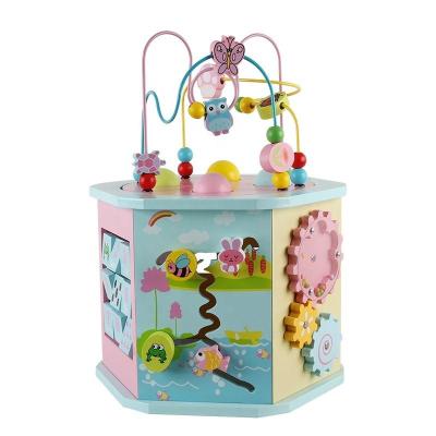 China Multifunctional Wooden Maze Beads Toys Wholesale High Quality Abacus Traditional Educational Children Toy Customized Shape Sorter for sale