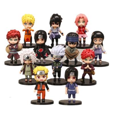 China High Quality 12Pcs Anime Kakashi Sasuke Uchiha Itachi Model Blind Box Decoration Toy Action Figures Set for sale