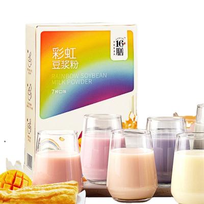 China Good Quality Natural Gluten Free Instant Breakfast Cereal Rainbow Soy Milk Powder for sale