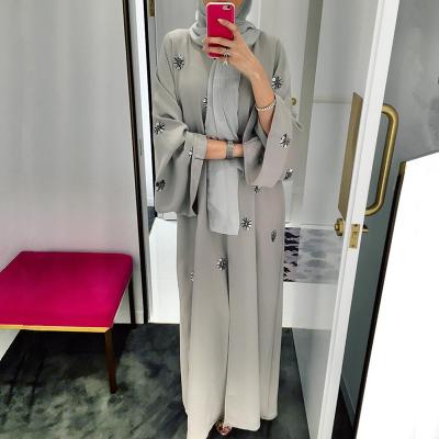 China Dubai Abaya Women Casual Modern Arabic Clothing Maxi Dress Embroidery Cardigan Islamic Soft Dubai Abaya Prayer Clothes for sale