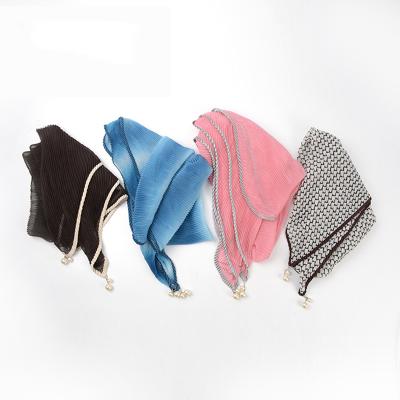 China Custom shawls and casual modern private label scarves head accessories for women and Hijab with lace and bright colors for sale