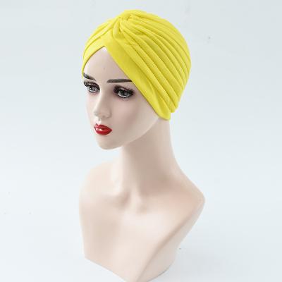 China Chiffon Casual Modern Muslim Toque Women's Indian Headscarf Hat Nationality-Featured Yoga Sweater Arabic Headscarf for sale