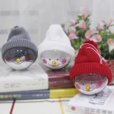 China Christmas Decorations Christmas Decoration Snowman Ball Decoration Doll Transparent Christmas Tree Pendant Gift for sale