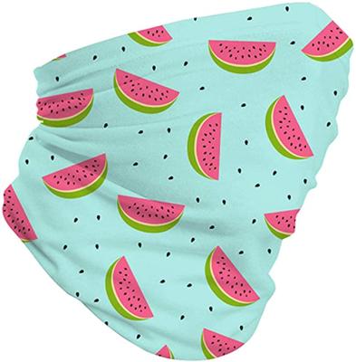 China Polyester Spandex LangChi Kids Full Cover Tube Face Mask Bandanas Protective Neck Cuff UV Headband for sale