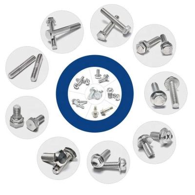 China Industry Manufacturer Custom Supply High Quality Bolt Nuts Fasteners M6 M8 M10 M12 Screws SS 304 316 Stainless Steel Screws for sale