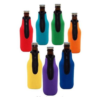 China Waterproof Popular 350ml Neoprene Beer / Can Bottle Cooler for sale