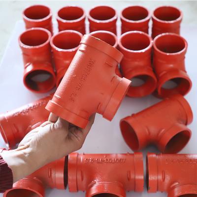 China Eco - Friendly 100 pe Fusion Weld Galvanized Fittings Wpt Grooved Threadedslip Large Fitting Threaded Reducing Tee for sale