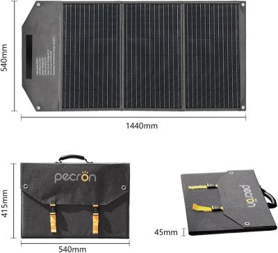 China Pecron Solar Power System, Superior Fast Charging, 100W Portable Solar, 18V Solar Panel Solar Generator For Home Use 1440*540*25mm for sale