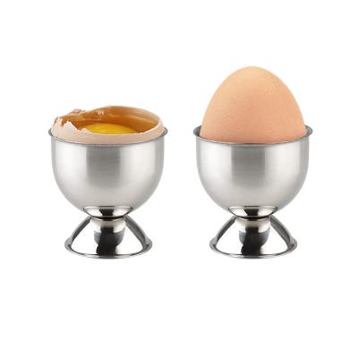 China Viable Wholesale Egg Tray Kitchen Gadgets Tools For Hard Boiled Eggs Stainless Steel Egg Cup Holder for sale