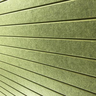 China Waterproof 3D Wallpaper Green Brick, 3D Polyester Acoustic Panel Line, Studio Background for sale