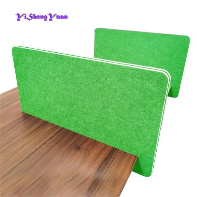 China Sound Absorption Pin Board Briefcase Partition Desk Panel Screen Student Felt Non-Toxic Desk Shield for sale