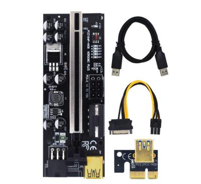 China Electronic Hardware PCIE Riser 009C Plus Video Card Extension Cable Adapter PCI Express Riser VER009C PCIE X16 Riser Card for sale