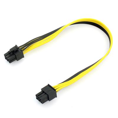 China Electronic Hardware Cable PCI-E PCIE PCI Express 6P Male To Pin Male Graphics Video Card Power Cable 50CM Wire for sale