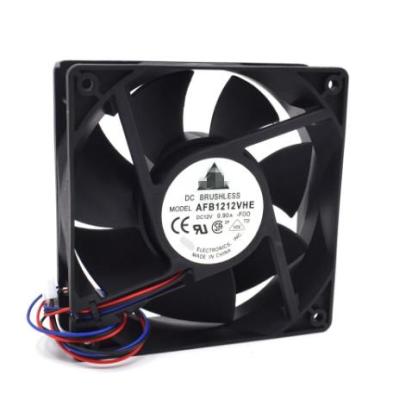 China Electronic equipment AFB1212VHE - F00 signal 120mm 12cm DC 12V 0.90A 3 pin server inverter fan axial cooler fan for sale