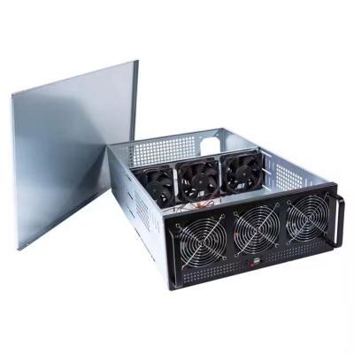 China With Fan Server Case 8 GPU Open Air Server Frame Rig Graphics Case New Computer Power for sale