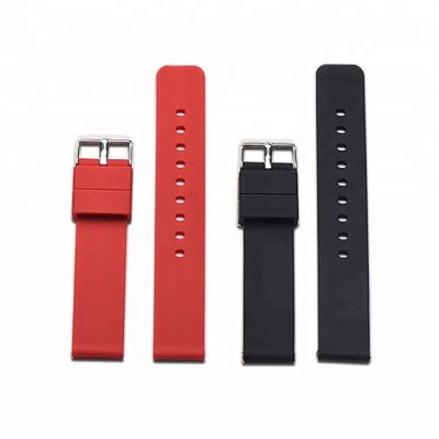 China Silicone Watch Band Quick Release Soft Rubber 18mm Rubber Watch Strap for sale