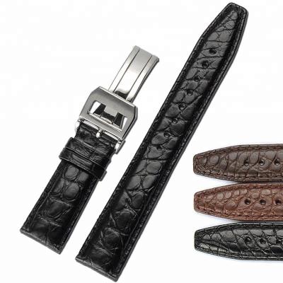 China High Quality Factory Rubber Crocodile Leather Strap Alligator Skin Alligator Leather Watch Straps China Manufacturer for sale