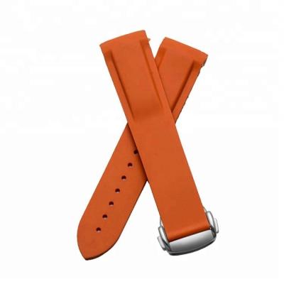 China 20mm Rubber Watch Strap 22mm Silicon Rubber Watch Straps for sale