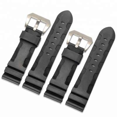 China Wholesale Silicone Rubber Watch Strap Bands Can Be Quick Recall Spring Bar Rubber Watch Band for sale