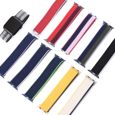 China Nato Nylon Nylon Watch Band For Sport Original Smart Watch Cloth Price Promotion Replaceable Apple Watch Band for sale