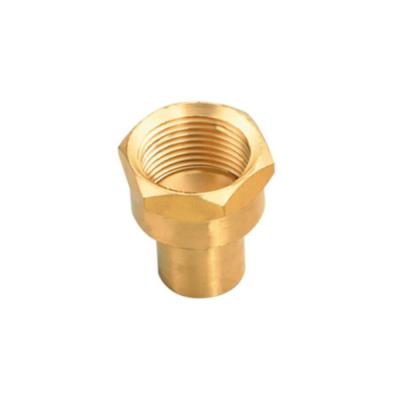 China Brass Female Adapter Welding Thread Refrigeration Plumbing Construction Pipe Fittings Equal for sale