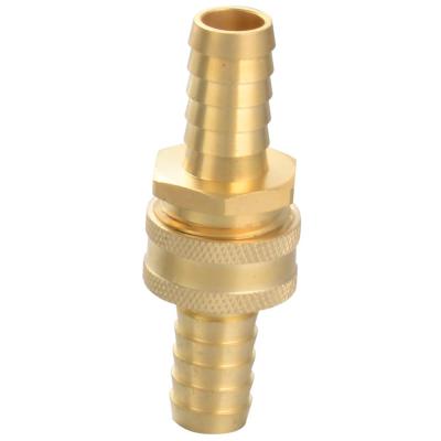 China HOSE BURR X HOSE BARBED HOSE SWIVEL Pneumatic Adapter Brass Material Male Garden Fitting 3/8