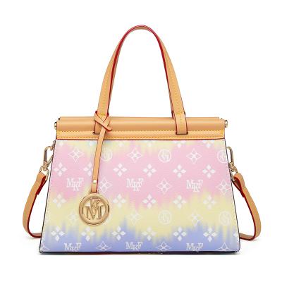 China High Quality Brand Mk F Retro PVC Candy Bag For Girls 2021 Fashion Contrast Color Handbags For Women Luxury for sale