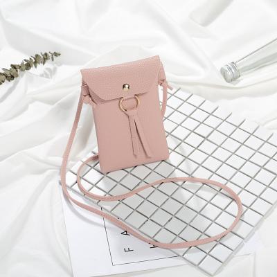 China Wholesale Daily RTS Handbag PU Leather New Fashionable Women's Cute Mini Bag Lychee Pattern Portable Shoulder Bag For Girls for sale