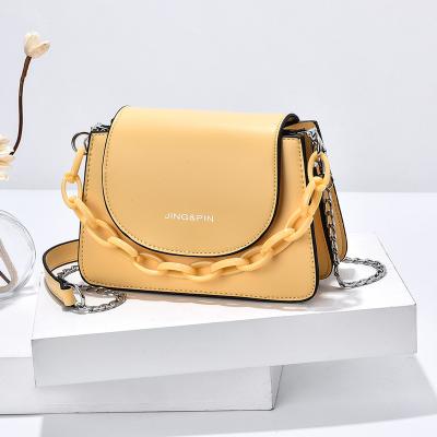 China 2021 Fashion Large Capacity Small Square Trend Square Big Bag Women Leather Shoulder Bag Chain Messenger Bag for sale