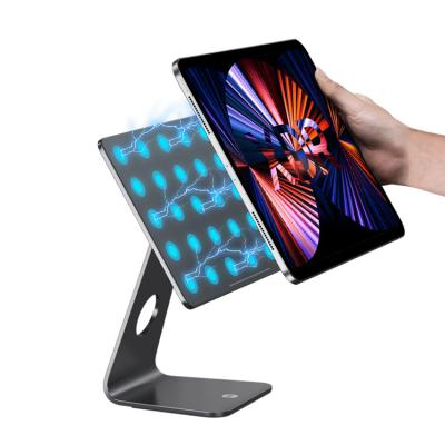 China Hot Selling Magnetic Tablet Magnetic Foldable Mobile Phone Holder Desk Stand Desktop Holder for sale