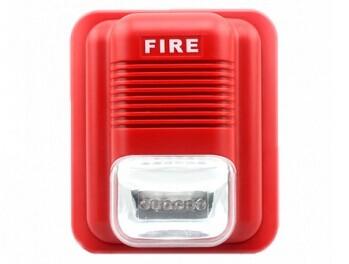 China 112DB Security House Alarm Siren 76 Times Per Minute Flash Rate Fire Alarm for sale