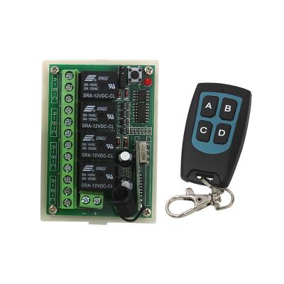 China 4 A / B Keys Included Plastic Wireless Exit Button Remote Control Switch 12v 50m Transmitting Distance for sale