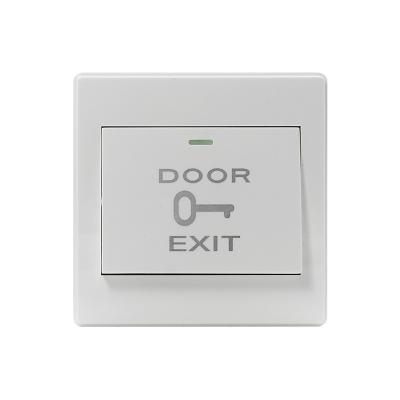 China 86*86mm Door Exit Push Button with Fireproof PVC Backbox 100 thousand tested for sale